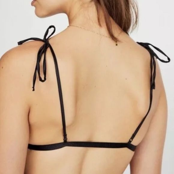 NWT Free People Mila Tie Strap Lace Bralette - Picture 2 of 5
